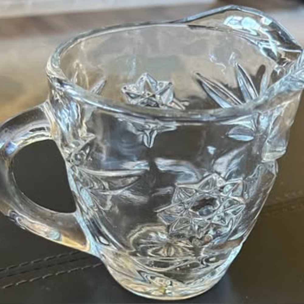 Vintage Anchor Hocking "Star of David" creamer pitcher